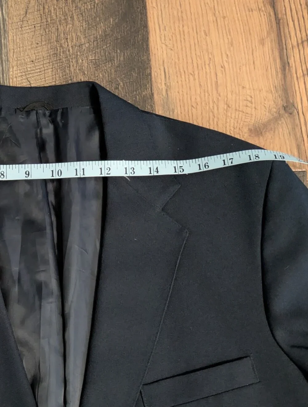 VTG Levis Action Suit Blazer Mens Navy Blue Sta-Prest 70s Sport Coat Gold Button